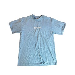 Shaka Wear Embroidered Logo Blue Heavyweight T-Shirt Size Large