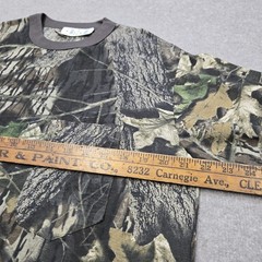 Men’s Vintage Mossy Oak Camo AOP Long Sleeve Shirt Size L Ranger USA Made 90s