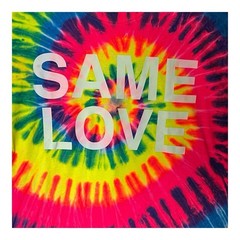 Same Love Macklemore Ryan Lewis Tye-dye Graphic Concert Tee Tshirt XL Pride Y2K