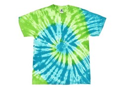 Multi-Color Rainbow New Tie Dye T-Shirts, Kids and Adult S to 5XL, Cotton 100%