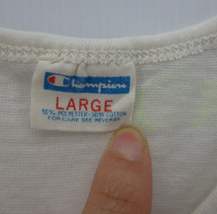 VTG Champion Shirt Men Small (L) Blue Bar Track 70s 80s Tank Top Running Singlet