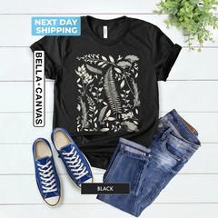 Botanical Vintage Flower Comfort Tee Shirt Nature Floral Soft Gift
