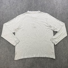Outerknown Sojourn Henley Grey Organic Pima Cotton Long Sleeve Shirt Mens XL