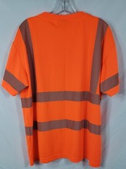 HI VIS Short Sleeve T-Shirt Size Large ANSI/ISEA Class 2 Hi-Reflective Pre-owned