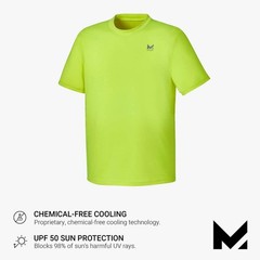 Mission Unisex Medium Hi Vis Yellow Cooling Short Sleeve Performance Shirt