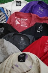 Lot Of 10 Santa Cruz HUF Diamond Skateboarding T Shirts Men’s Size Large Skater