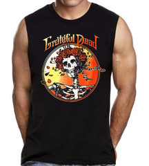 Grateful Dead Rock Band Men’s Muscle Shirt (Multiple Colors)