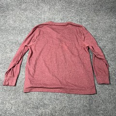 UNTUCKit Henley Shirt Mens 2XL Red Long Sleeve Tagless Cotton Blend Soft Knit