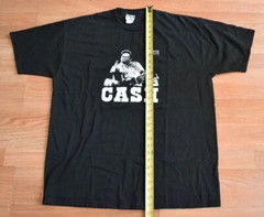 Vintage 2000s Johnny Cash Middle Finger Shirt Tee XL Tour Willie Nelson Punk