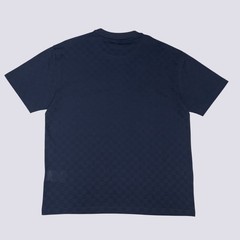 Louis Vuitton LV Embroidery Logo Damier Cotton Pique T-Shirt Blue Size L