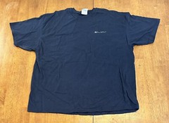 Vintage Champion Blank Spellout T Shirt XL Y2K