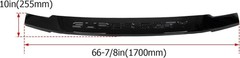 Black Hood Deflector Bug Shield for 2017-2022 Ford F250 F350 Super Duty