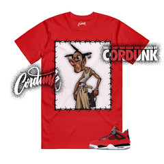 4 Toro Bravo Fire Red White Black Cement Grey 2026 T Shirt Match LDOG
