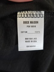 NEW Buck Mason Black Slub Modern Classic Essential Short Sleeve Tshirt Large