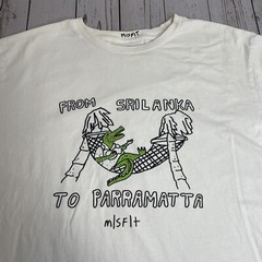 Misfit Mad Minds Graphic T Shirt From Sri Lanka to Parramatta Mens Large White