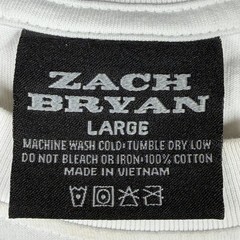 Zach Bryan ‘The Burn Burn Burn Tour 2023’ Concert Double Sided Print T-Shirt L