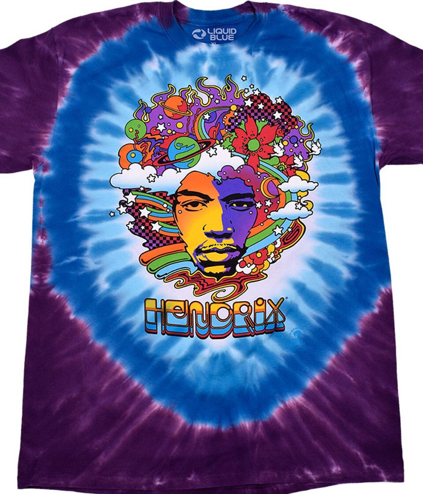 JIMI HENDRIX-MOD-TIE DYE-2 SIDED T-SHIRT S-M-L-XL-XXL Experience, GYPSIES