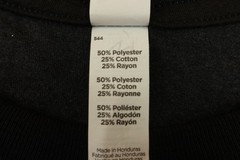 District Perfect Tri Adult Size XL Charcoal Black 3/4 Raglan Sleeve T-Shirt New