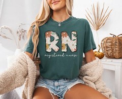 Registered Nurse RN Comfort Tee Shirt Gift for Nurses Nursing Student Grad
