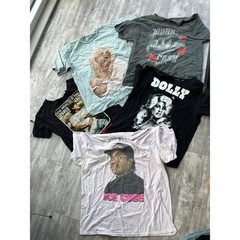 Graphic Band Tee Wholesale Lot Nirvana Dolly Parton Guns N Roses 2Pac 25 Shirts