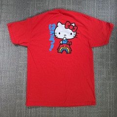 Girl Skateboards x Sanrio Hello Kitty Shirt Unisex L Red 8 bit Rainbow Pixel Art