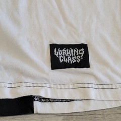 Lurking Class by Sketchy Tank Shirt Mens M Corner Split Black White Long Sleeve
