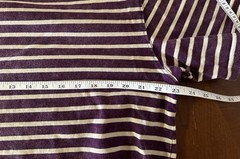Frizmworks T Shirt Purple Stripe Men Small (Fit M) 100% Cotton Short Sleeve