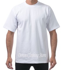 1 NEW PRO CLUB MEN’S BLANK HEAVY WEIGHT CREW NECK SHORT SLEEVE T-SHIRT S – 10XL