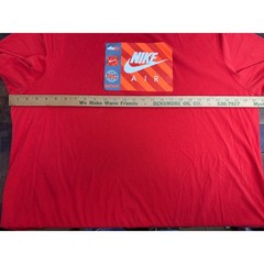 Nike Air Cotton Crewneck Sportswear T-Shirt Graphic Logo Red Men’s Size 3XL-T
