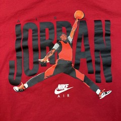 Nike Air Jordan Graphic T Shirt Mens 2XL XXL Red Jump Man Basketball 100% Cotton