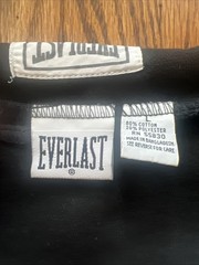Vintage Everlast Gym Boxing Weight Lifting Barbell Cut Off Shirt Sweatshirt