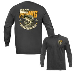 Bass Fishing Legend Outdoor Sports Fishing Long Sleeve T-Shirts