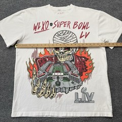 WLXO Shirt Mens L White Super Bowl LV Warren Lotas X The Weeknd Hip Hop Street