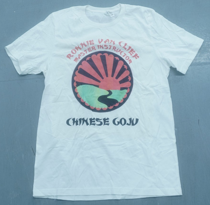 RONNIE VAN CLIEF CHINESE GOJU KUNG FU DRAGON LOGO GRAPHIC T-SHIRT SIZE LARGE