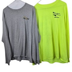 Safety Yellow Long Sleeve T Shirt I Got Mud In My Blood & Gret Nustar TShirt XL