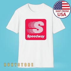 Speedway Gasoline Gas Station Racing Car Motorcycle Men’s White Size S-5XL