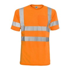 L&M Hi Vis T Shirt ANSI Class 3 Reflective Tape Safety Long Short Sleeve