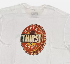 $45 TOMMY BAHAMA White FOOTBALL BEER Relaxed Fit Short Sleeve T-shirt NWT