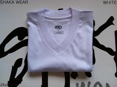 3 NEW SHAKA WEAR PLAIN SHORT SLEEVE V-NECK T-SHIRT WARM WHITE BLANK 2XL 3PC