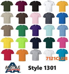 Alstyle Apparel AAA T Shirt 1301 Men’s Plain Blank Short Sleeve T Shirts S-5XL