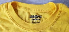 5 Count Yellow Gildan Dryblend T-Shirts. Med 50% Cotton/ Polyester Several Avail