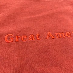 Official 2025 Zach Bryan Great American Bar Scene Rust Orange Tour Shirt Sz L
