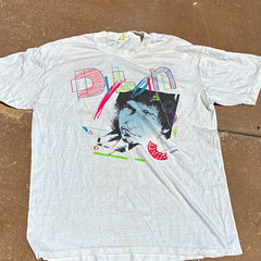 Ebert Vintage Bob Dylan Tom Petty Heartbreakers Tour Graphic T-Shirt XL White