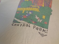 DK3 New York City Central Park Pop Art T-Shirt XL VTG 90s Y2K Streetwear