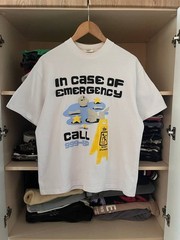 Broken Planet In Case Of Emergency Tee Y2k Mens Size Small