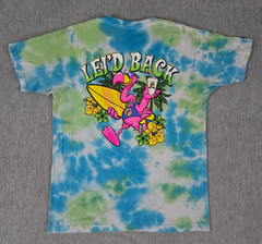 Buc-ee’s Lei’d Back Tie Dye Shirt Adult Medium Green Blue Short Sleeve (READ)