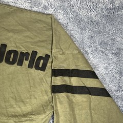 Disney Parks Spirit Jersey LS Pullover Men’s XL Army Green Walt Disney World