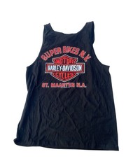 2000 Harley Davidson Tank Top Medium Super bikes N.V St. Maarten N.A. NWT