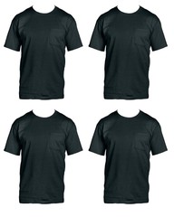 Fruit of the Loom Men’s 4-Pack Pocket Crew-Neck T-Shirt – Colors May Vary