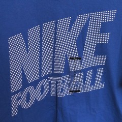 NWT Nike Men’s Blue Football Graphic Logo Cotton Short Sleeve T-Shirt XL